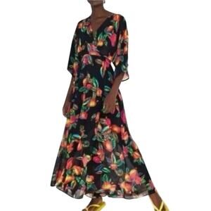 FARM Rio Cashew Wrap Kimono Dress Size S